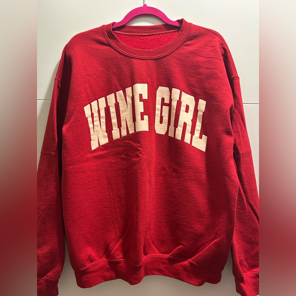 Red 'Wine Girl' Sweatshirt